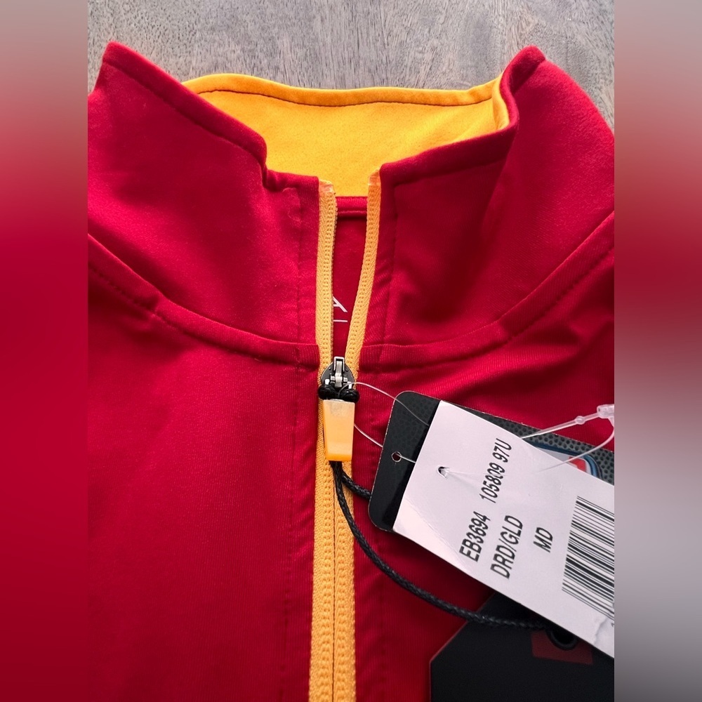 NWT NFL TEAM APPAREL Kansas City Chiefs Knit 1/4 Zip Pullover Jacket Size Medium - Picture 4 of 10